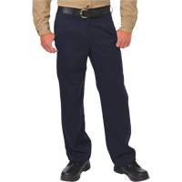Arc Flash Work Pant, 28, x 26, Navy Blue, 12.4 cal/cm2 Brunswick Fyr & Safety