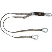 V-Series Tie-Back Lanyard, 6', Carabiner Center, Snap Hook Leg Ends, Polyester Brunswick Fyr & Safety