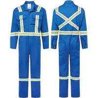 UltraSoft&reg; 9 oz. Deluxe Coveralls, Size 36, Royal Blue Brunswick Fyr & Safety
