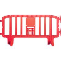 Movit Barricade, Interlocking, 78" L x 39" H, Red SGN472 | Brunswick Fyr & Safety