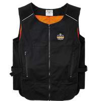 Veste de refroidissement &agrave; changement de phase l&eacute;g&egrave;re avec sachets 6260 Chill-Its, Petit/Moyen, Noir Brunswick Fyr & Safety