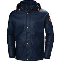 Gale Rain Jacket, Polyester/Polyurethane, X-Small, Navy Blue Brunswick Fyr & Safety