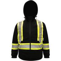 High-Visibility Hoodie, Polyester, Black, Small SGO565 | Brunswick Fyr & Safety