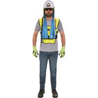 Chill-Its&reg; 6687 Economy Dry Evaporative Cooling Vest, Small/Medium, High Visibility Lime-Yellow Brunswick Fyr & Safety