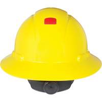 Full Brim Hardhat with Uvicator Sensor, Ratchet Suspension Brunswick Fyr & Safety