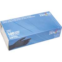 Puncture-Resistant Medical-Grade Disposable Gloves, Small, Nitrile, 5-mil, Powder-Free, Black, Class 2 Brunswick Fyr & Safety