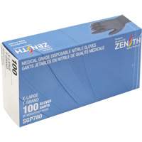 Puncture-Resistant Medical-Grade Disposable Gloves, X-Large, Nitrile, 5-mil, Powder-Free, Black, Class 2 Brunswick Fyr & Safety