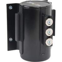 Wall Mount Barrier with Magnetic Tape, Steel, Screw Mount, 12', Black Tape Brunswick Fyr & Safety
