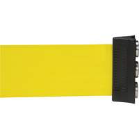 Magnetic Tape Cassette for Build-Your-Own Crowd Control Barrier, 12', Yellow Tape SGO653 | Brunswick Fyr & Safety