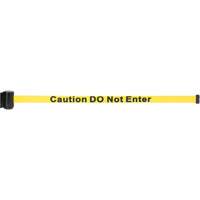 Magnetic Tape Cassette for Build-Your-Own Crowd Control Barrier, Caution Do Not Enter, 7', Yellow Tape SGO655 | Brunswick Fyr & Safety
