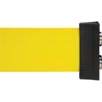 Magnetic Tape Cassette for Build-Your-Own Crowd Control Barrier, 7', Yellow Tape SGO657 | Brunswick Fyr & Safety