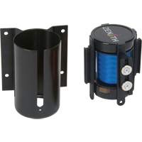 Wall Mount Barrier with Magnetic Tape, Steel, Screw Mount, 7', Blue Tape Brunswick Fyr & Safety