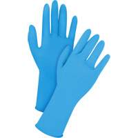 Disposable Gloves, X-Large, Latex, 14-mil, Powder-Free, Blue Brunswick Fyr & Safety