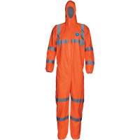 Combinaison haute visibilit&eacute; avec capuchon, Petit, Orange, Tyvek 500 Brunswick Fyr & Safety