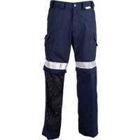 Pantalons ventil&eacute;s haute visibilit&eacute; toutes saisons, Poly-coton, 26, Bleu marine Brunswick Fyr & Safety