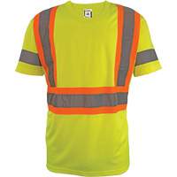 Chemise de s&eacute;curit&eacute; &agrave; manches courtes, Polyester, 2T-Grand, Jaune lime haute visibilit&eacute; Brunswick Fyr & Safety