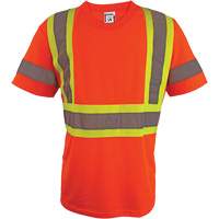 Chemise de s&eacute;curit&eacute; &agrave; manches courtes, Polyester, 2T-Grand, Orange haute visibilit&eacute; Brunswick Fyr & Safety