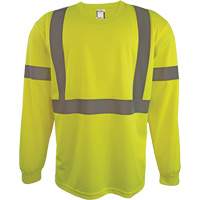 Chemise de s&eacute;curit&eacute; &agrave; manches longues, Polyester, 2T-Grand, Jaune lime haute visibilit&eacute; Brunswick Fyr & Safety