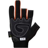 Clutch Gear&reg; Open-Finger Framers Gloves, Synthetic Palm, Size Small Brunswick Fyr & Safety
