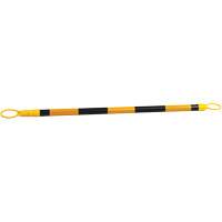 Retractable Cone Bar, 7'2" Extended Length, Black/Yellow SGS309 | Brunswick Fyr & Safety
