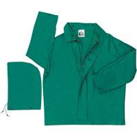 Imperm&eacute;able avec limite dinflammabilit&eacute; Dominator, Polyester/PVC, Grand, Vert Brunswick Fyr & Safety