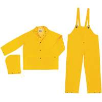 Classic Series Rain Suit, Polyester/PVC, Large, Yellow Brunswick Fyr & Safety