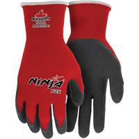 Ninja&reg; Flex Coated Gloves, Large, Rubber Latex Coating, 15 Gauge, Nylon Shell Brunswick Fyr & Safety