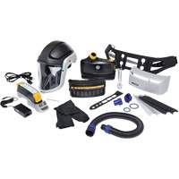 Trousse de respirateur d&eacute;puration dair propuls&eacute; pour lindustrie lourde Versaflo, Capuchon & visi&egrave;re, Pile Lithium-ion Brunswick Fyr & Safety