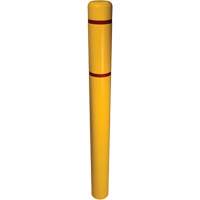 Bollard Cover, 6" Dia. x 52" L, Yellow Brunswick Fyr & Safety