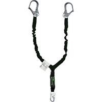 Miller&reg; Arc-Rated Shock-Absorbing Lanyard, 6', Locking Snap Hook Center, Locking Snap Hook Leg Ends, Kevlar&reg; Brunswick Fyr & Safety
