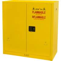 Armoire pour produits inflammables, 30 gal., 2 Porte(s), 43" La x 44" h x 18" p SGU465 | Brunswick Fyr & Safety