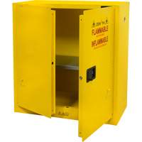 Flammable Storage Cabinet, 30 gal., 2 Door, 43" W x 44" H x 18" D SGU465 | Brunswick Fyr & Safety