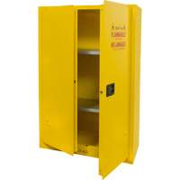 Flammable Storage Cabinet, 45 gal., 2 Door, 43" W x 65" H x 18" D SGU466 | Brunswick Fyr & Safety
