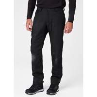 Oxford Service Pants, Poly-Cotton, Black, Size 30, 30 Inseam SGU533 | Brunswick Fyr & Safety
