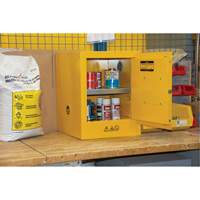Flammable Storage Cabinet, 4 gal., 1 Door, 17" W x 22" H x 18" D Brunswick Fyr & Safety