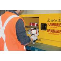 Flammable Storage Cabinet, 12 gal., 2 Door, 43" W x 18" H x 18" D SGU585 | Brunswick Fyr & Safety