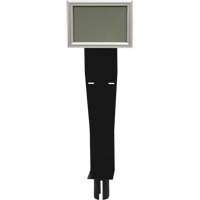 Sign & Dispenser Holder for Crowd Control Post, Black SGU791 | Brunswick Fyr & Safety