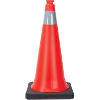 Traffic Cone, 28", Orange, 4" Reflective Collar(s) SGU800 | Brunswick Fyr & Safety