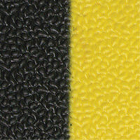 Airsoft™ Anti-Fatigue Mat, Pebbled, 3' x 5' x 3/8", Black/Yellow, PVC Sponge SGV445 | Brunswick Fyr & Safety
