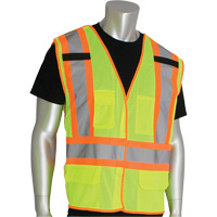 Dynamic Pip&reg; High Visibility Breakaway Vest, High Visibility Lime-Yellow, X-Large, Polyester Brunswick Fyr & Safety