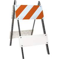 Prismatic Barricade, Folding, 24" L x 45" H, Orange/White SGV465 | Brunswick Fyr & Safety