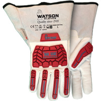 9549TPR Van Goat Gloves, Medium, Goatskin Palm, Gauntlet Cuff Brunswick Fyr & Safety