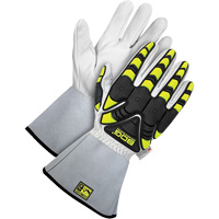 Deny™ Impact Resistant Gloves, 3X-Large, Goatskin Palm, Gauntlet Cuff SGV886 | Brunswick Fyr & Safety