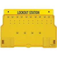 Trilingual Covered Lock Station, None Padlocks, 10 Padlock Capacity, Padlocks Not Included Brunswick Fyr & Safety