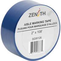 Aisle Marking Tape, 2" x 108', PVC, Blue SGW126 | Brunswick Fyr & Safety