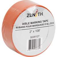 Aisle Marking Tape, 2" x 108', PVC, Orange SGW127 | Brunswick Fyr & Safety