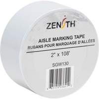 Aisle Marking Tape, 2" x 108', PVC, White SGW130 | Brunswick Fyr & Safety