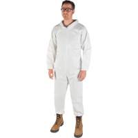 Combinaisons de premi&egrave;re qualit&eacute;, Moyen, Blanc, Microporeux Brunswick Fyr & Safety