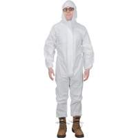 Premium Hooded Coveralls, 4X-Large, White, Microporous SGW463 | Brunswick Fyr & Safety