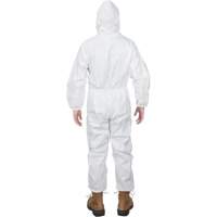 Premium Hooded Coveralls, 4X-Large, White, Microporous SGW463 | Brunswick Fyr & Safety
